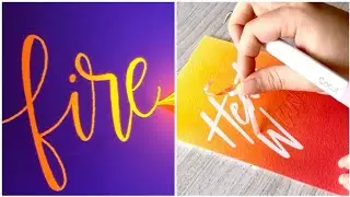 Amazing calligraphy and lettering unusual pen and marker ▶️1