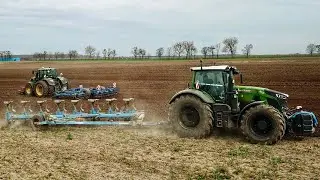 Fendt 930 beim Steine pflügen + MOTORSOUND