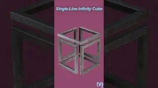Single Line Infinity Cube #shorts #shortsfeed #short #opticalillusion
