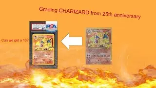 Opening 25TH anniversary charizard thats back from PSA!!!