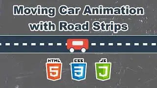How to Create a Moving Car Animation with Rotating Wheels using HTML, CSS, and JavaScript 