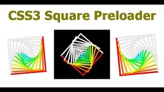 CSS3 Square Preloader | Romin Computer | Mohammad Romin | CodeCanyon