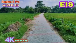 Realme 6 Pro phone's back camera 4K 30FPS with EIS video sample, or 4K UHD 2160P video stabilization