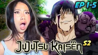 FIRST TIME REACTING TO JJK SEASON 2 (Ep. 1-5)