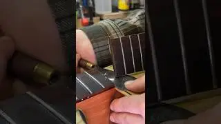 I repair this neck in unusual way #luthier #guitar