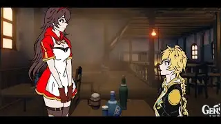 [El reencuentro]Genshi Impact (Aether x Amber)❤️ sub español latino