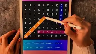 😴 iPad ASMR - SUPER RELAXING WORDSEARCH - Clicky Whispers