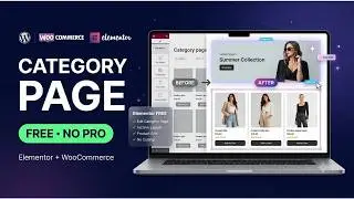 How to Edit WooCommerce Category Page with Elementor FREE Plugin