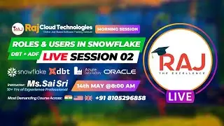 Roles and Users in Snowflake + DBT + ADF  Session 2 Morning By Sai Sri  from Raj Cloud Technologies