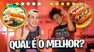 EXPERIMENTAMOS HOTDOG DE 1 E 5 ESTRELAS (deu ruim?)