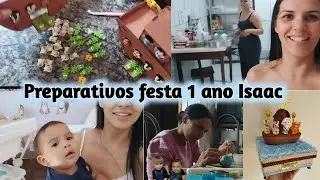 Preparativos festa 1⁰ aninho do Isaac