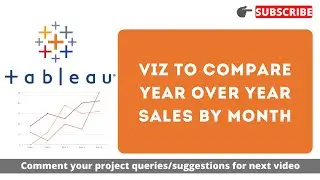 Create viz to compare year over year monthly sales in Tableau | Year on Year (YoY) sales in Tableau