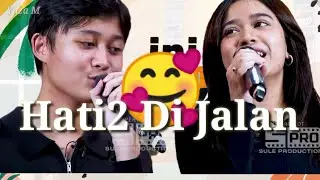 Njan Ft Brisya Jodie Hati2 Di jalan #rizwan #jodie#brisiajodie #inibukantalkshow