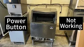 Manitowoc ice machine not turning on - Power button trouble shooting and repair