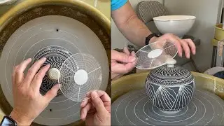 515. Making a Lidded/Covered Jar with Chattering & Sgraffito Decoration with Hsin-Chuen Lin 林新春 蓋罐示範