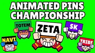 Brawl Stars Championship Pins (Animated) | Brawl Stars | Green Screen