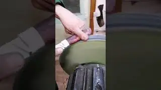 Обточка рукояти охотничьего ножа песня Виктор Цой самые