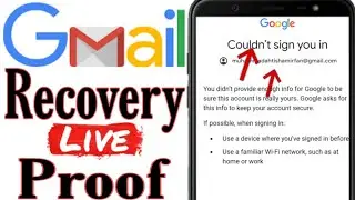 google account recovery || could sign you in google || email recovery nahi ho raha hai