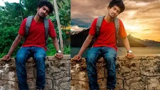 photoshop cs6 advanced background changing tutorial | photoshop manipulation & color correction