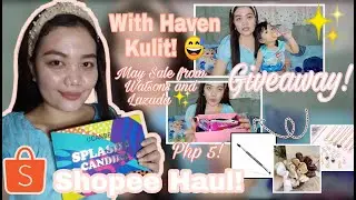Shopee Haul (May Watsons and Lazada din!, Makeup, Clothes and Essentials!) + Giveaway (For PH Only)