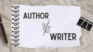 Difference between Author and Writer in 1 Minute!! #shorts #difference