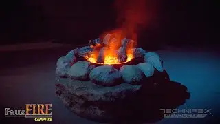 FauxFire® Fake Fire Campfire - Smoke Version