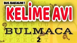 KELİME AVI-2 | KELİME BULMACA | SERBEST ETKİNLİKLER 
