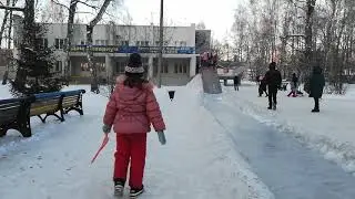 Горка зимой