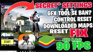 SECRET* Bluestacks Settings 90 Fps | Maps & Control Reset FIX | BGMI