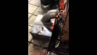 Печь на отработке + котел с водяной рубашкой