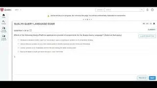 Qualys Query Language Updated Exam Live Question & Answers | Passed | QQL Exam Questions.