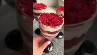 Красный бархат в бокале ❤️#shorts