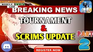 TOURNAMENT & SCRIMS UPDATE OF PUBG MOBILE LITE // BGMI LITE // PART 2 #tournament #pubgmobilelite#yt