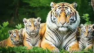 Tiger With Cubs