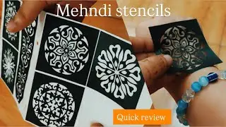 Trying Mehndi sticker (works like magic 😳🪄) #mehndi #mehndistencil #glamworld 