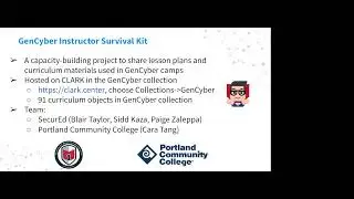 GenCyber Instructor Survival Kit Lightning Talk