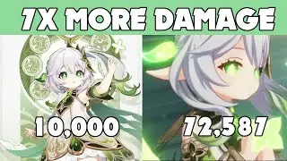 How to Do 7X More Damage on Nahida!
