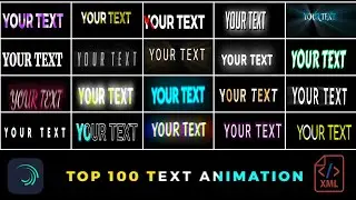 # 01 Top 100+ Text Animation Alight Motion | Alight Motion Text Animation Link | Xml Download Link