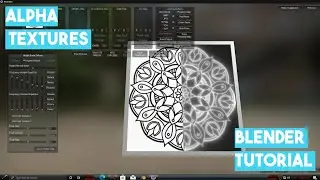 how to create easy alpha texture and use it in sculpting |blender tutorial