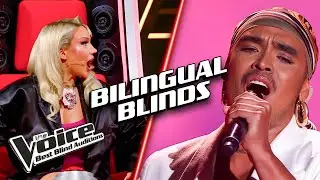 Amazing BILINGUAL Blind Auditions on The Voice!