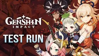 Tapestry of Golden / Yoimiya, Diona, Xinyan, Sayu / Test Run / Genshin Impact