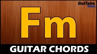 Fm CHORD 🎸- Beginner GUITAR Chords 🎓- How to play the F Minor Chord 🎵