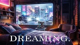 Cyberpunk Bedroom Ambience - Most Relaxing Night in 2077 (Rainy City View) 🌧️