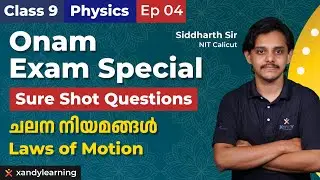 Onam Exam 2024 | Physics | Laws of motion - Part 1 | Previous year questions