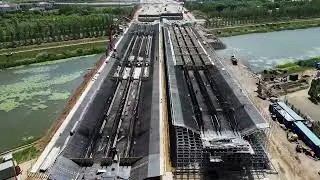 Bridge over Yesil River, Astana, Kazakhstan - ULMA Construction [en]