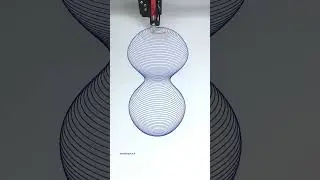 Metaballs Pottery | Pen plotter drawing (Vase 1 with iDraw H Pen Plotter)
