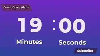 19 Minutes Timer Count Down Alarm Clock