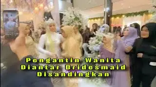 pengantin wanita Disandingkan Menuju Meja Akad