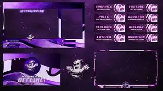 Purple Ghost Theme | Animated Twitch Package