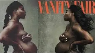 Pregnant Serena Williams poses naked for a photoshoot